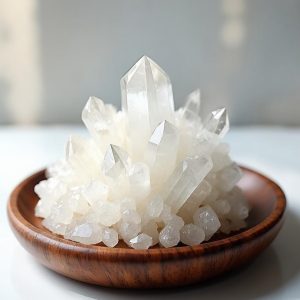 Small Crystal Cluster – Mixed Stones in Wooden Tray