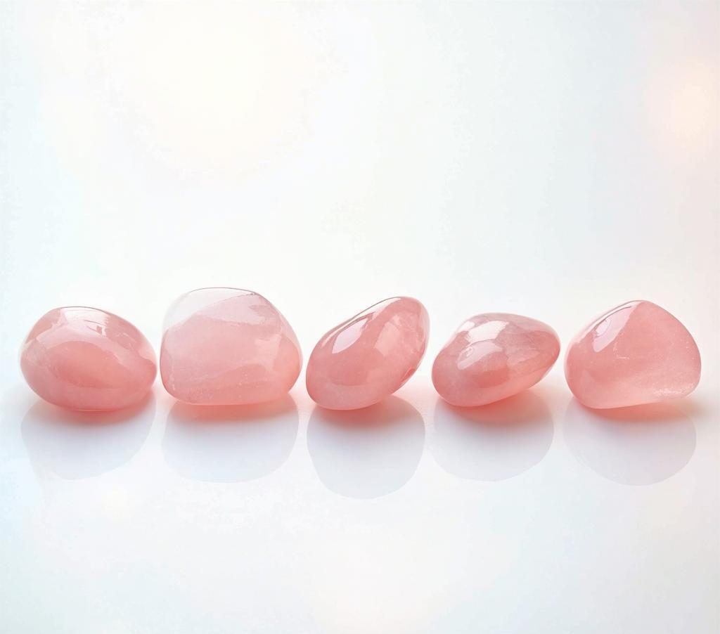 Tumbled Rose Quartz Stones – Set of 5